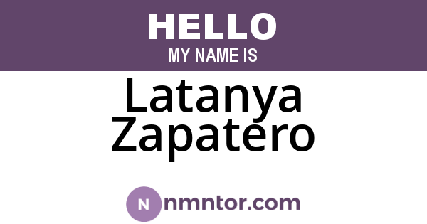 Latanya Zapatero