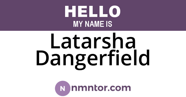 Latarsha Dangerfield