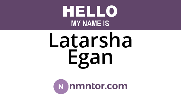 Latarsha Egan