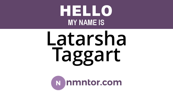 Latarsha Taggart