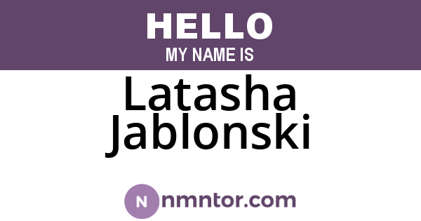 Latasha Jablonski