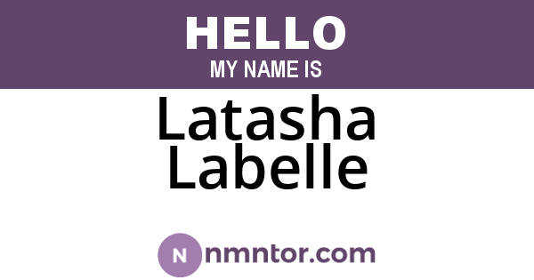 Latasha Labelle
