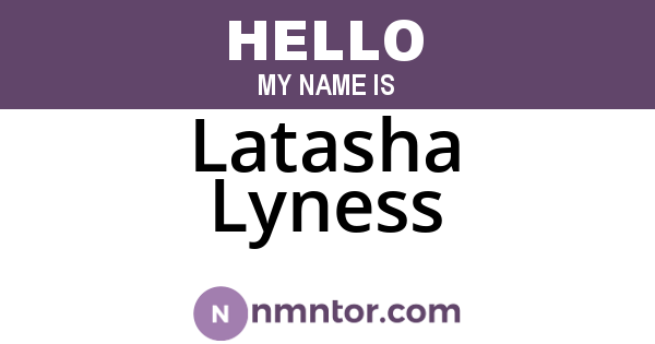 Latasha Lyness