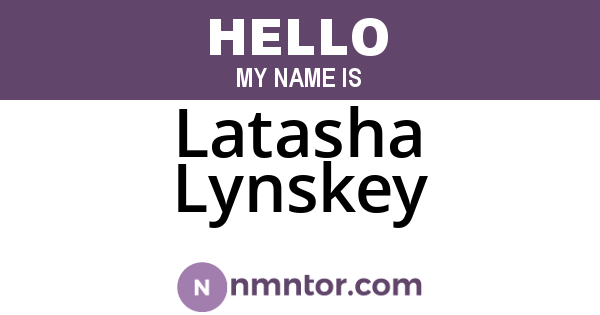 Latasha Lynskey