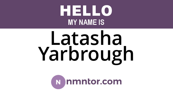 Latasha Yarbrough