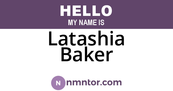 Latashia Baker