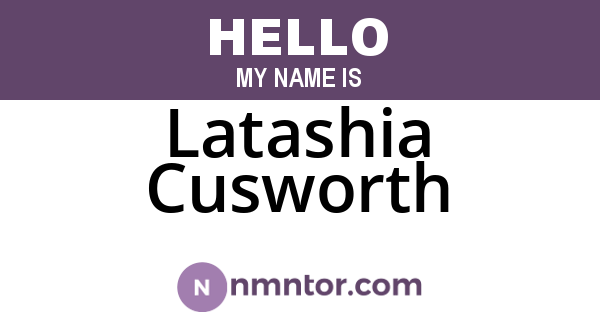 Latashia Cusworth
