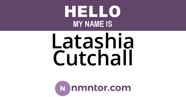 Latashia Cutchall