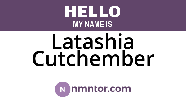 Latashia Cutchember