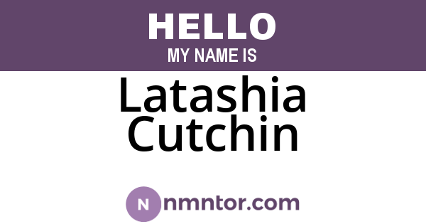 Latashia Cutchin