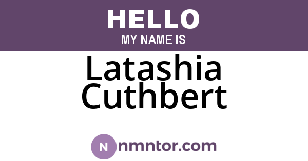 Latashia Cuthbert