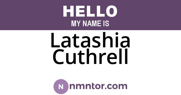 Latashia Cuthrell