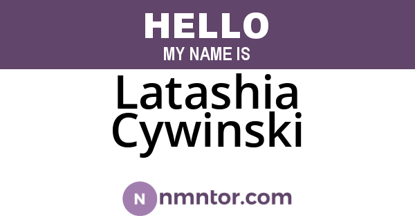 Latashia Cywinski