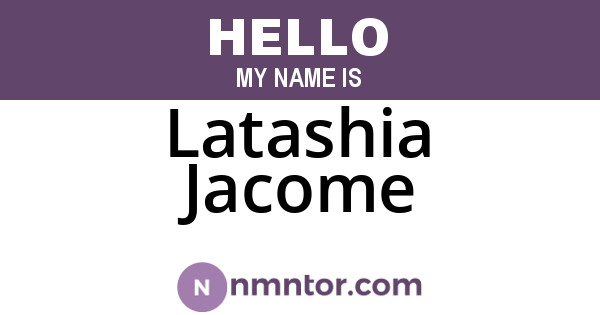 Latashia Jacome