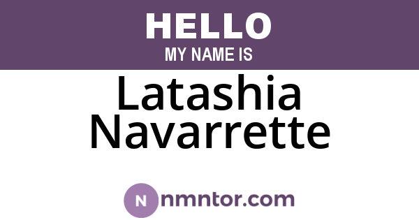 Latashia Navarrette