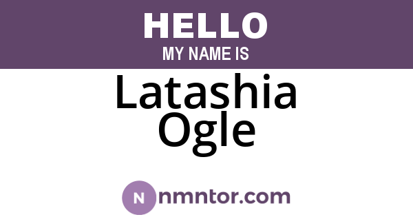 Latashia Ogle