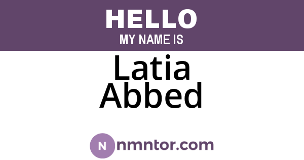 Latia Abbed