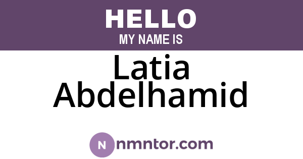 Latia Abdelhamid