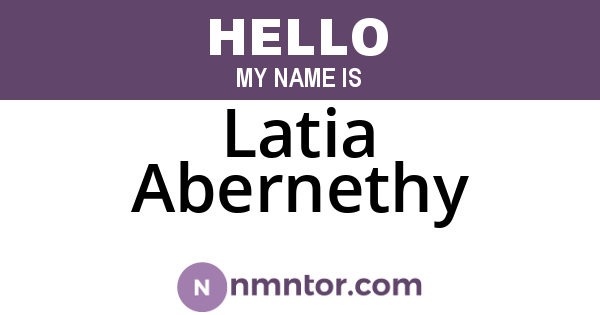 Latia Abernethy