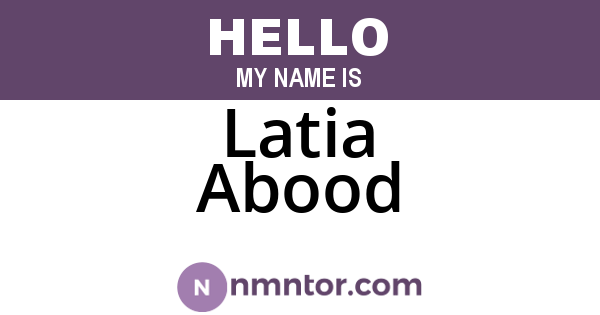 Latia Abood