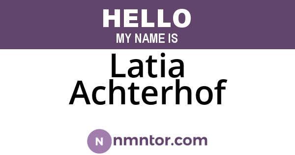 Latia Achterhof