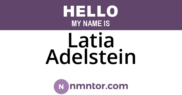 Latia Adelstein
