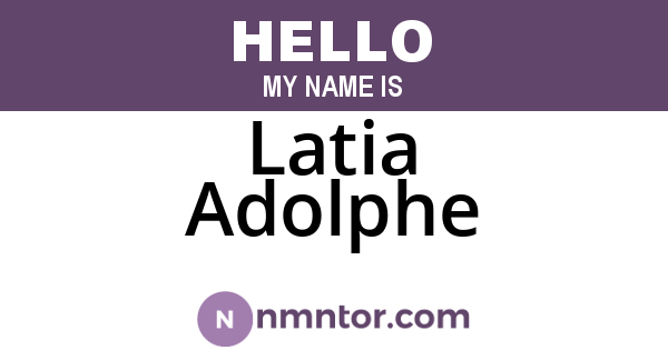 Latia Adolphe