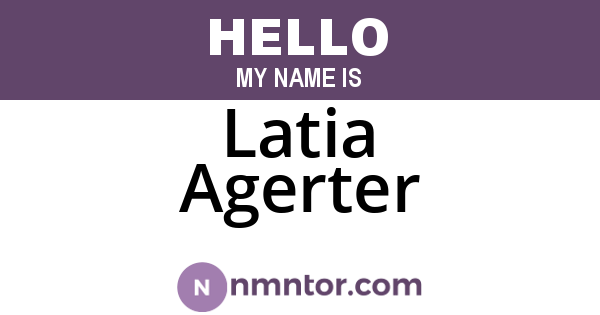 Latia Agerter