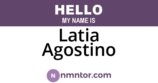 Latia Agostino