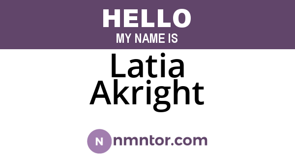 Latia Akright