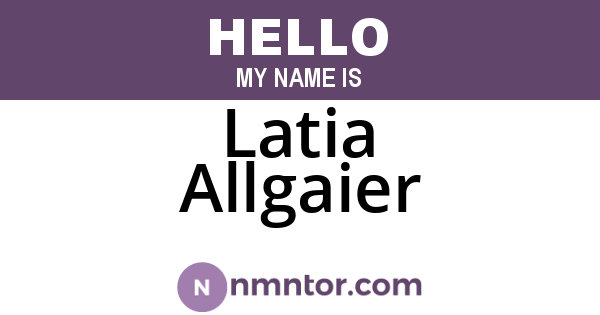 Latia Allgaier