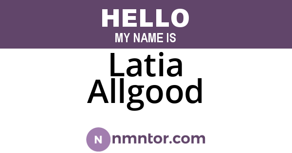 Latia Allgood