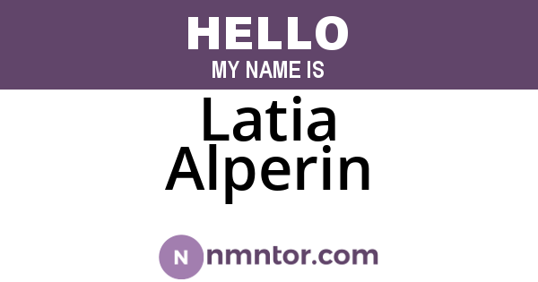 Latia Alperin