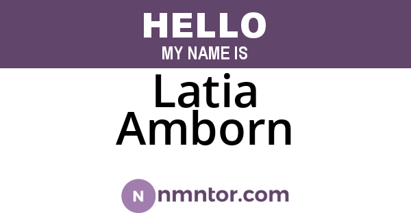 Latia Amborn