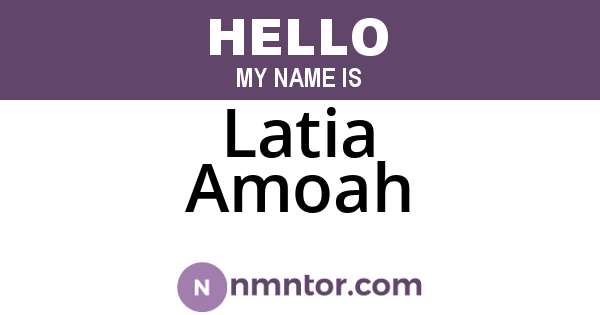 Latia Amoah