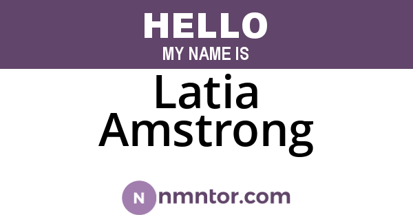 Latia Amstrong
