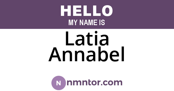 Latia Annabel
