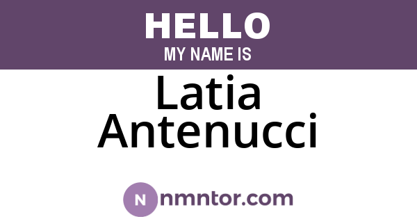 Latia Antenucci