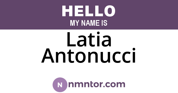 Latia Antonucci