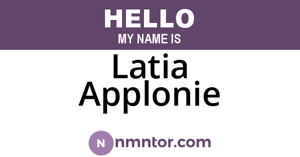 Latia Applonie