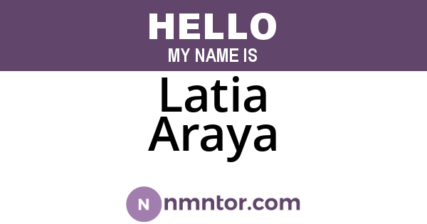 Latia Araya
