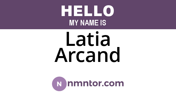 Latia Arcand