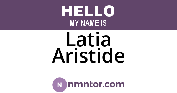 Latia Aristide