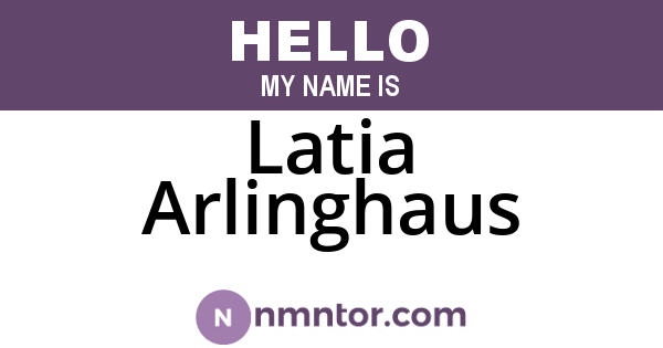 Latia Arlinghaus