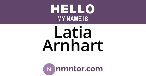 Latia Arnhart