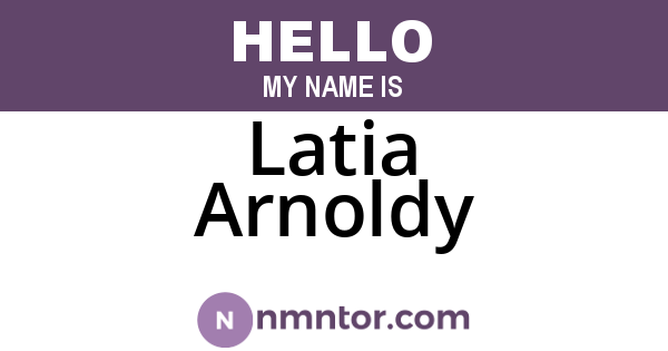 Latia Arnoldy
