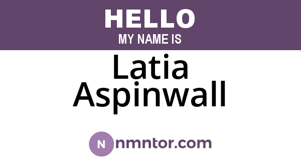 Latia Aspinwall