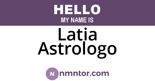 Latia Astrologo