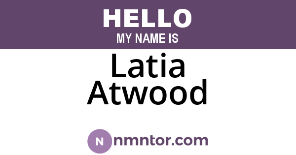 Latia Atwood