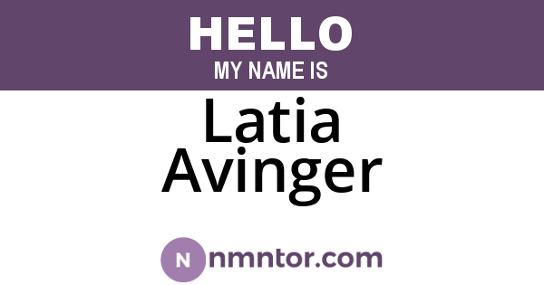 Latia Avinger